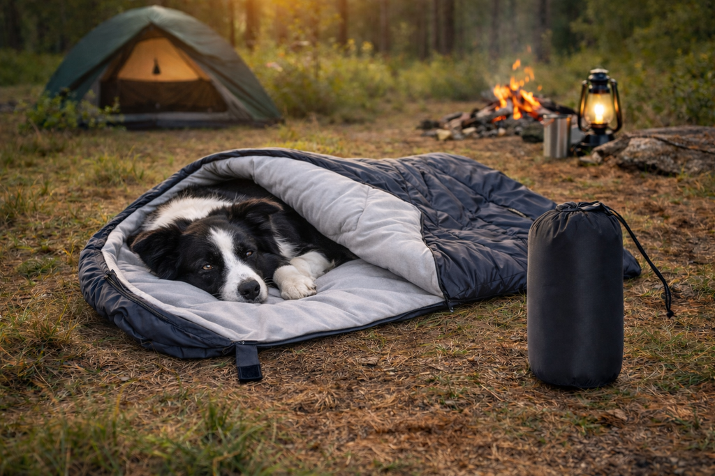 TrailPaws Dog Sleeping Bag | Camping Bed for Dogs