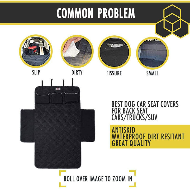 TrailPaws Waterproof Dog Car Seat Protector – Adventure Travel Cover
